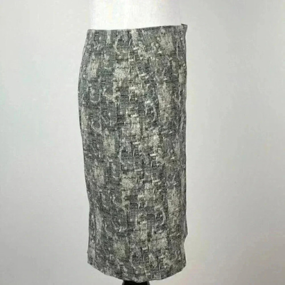 MM Lafleur noho crackle pencil skirt 2 black cream - Picture 7 of 8